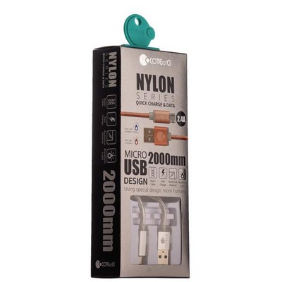 Дата-кабель USB COTECi M23 NYLON series MicroUSB CS2131-2M-TS (2.0m) серебристый - фото 53041 Дата-кабель USB COTECi M23 NYLON series MicroUSB CS2131-2M-TS (2.0m) серебристый - фото 53041