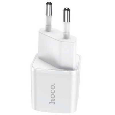 Адаптер питания Hoco N10 Starter single port PD20W+QC3.0 charger (USB-C: 5V max 3.1A/ 20Вт) Белый - фото 54062 Адаптер питания Hoco N10 Starter single port PD20W+QC3.0 charger (USB-C: 5V max 3.1A/ 20Вт) Белый - фото 54062