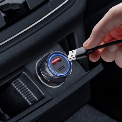 Разделитель автомобильный Deppa USB + Type-C: (PD/QC 3.0 D-11213 52Вт) Графитовый - фото 55135 Разделитель автомобильный Deppa USB + Type-C: (PD/QC 3.0 D-11213 52Вт) Графитовый - фото 55135