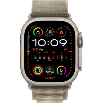 Apple Watch Ultra 2 GPS + Cellular 49mm S/M/L Alpine Loop Olive (оливковый) - фото 57033