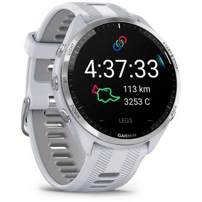 Garmin Forerunner 965 Amoled Silver wt White Band (010-02809-11) - фото 82001