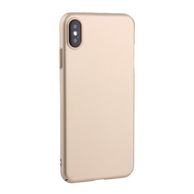 Чехол-накладка пластик Soft touch Deppa Air Case D-83364 для iPhone XS Max (6.5") 1мм Золотистый - фото 16002