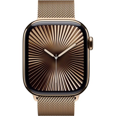 Apple Watch Series 10 GPS + Cellular 42mm Gold Titanium Milanese Loop - фото 63465 Apple Watch Series 10 GPS + Cellular 42mm Gold Titanium Milanese Loop - фото 63465