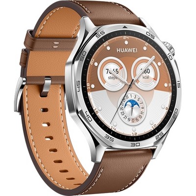 Huawei Watch GT 5 46 mm Brown ремешок из кожи - фото 66043 Huawei Watch GT 5 46 mm Brown ремешок из кожи - фото 66043