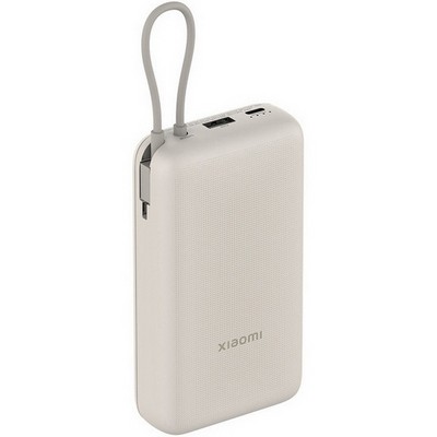 Внешний аккумулятор Xiaomi Power Bank 20000mAh (Integrated Cable) Tan - фото 73836