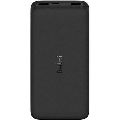 Внешний аккумулятор Xiaomi Redmi Power Bank 20000 mAh, 2xUSB, 1xType C, черный - фото 73848