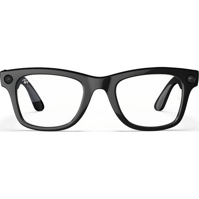 Ray-Ban Wayfarer Shiny Black/ Clear M/L - фото 78981