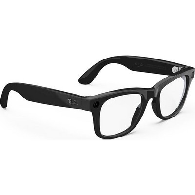 Ray-Ban Wayfarer Shiny Black/ Clear M/L - фото 78982
