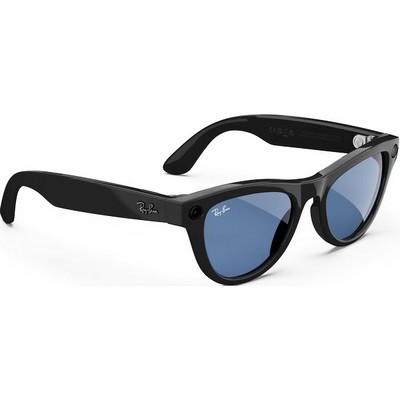 Ray-Ban Skyler Shiny Black/ Tint to Cerulean Blue Transitions M/L - фото 79013
