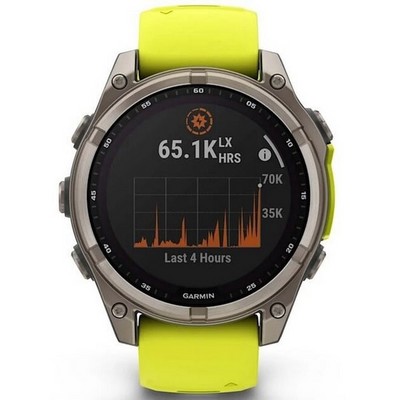 Garmin Fenix 8 47mm Solar Sapphire Titanium with Yellow Graphite Silicone (010-02906-21) - фото 81820