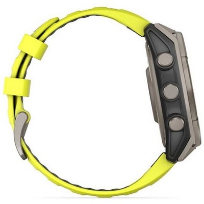 Garmin Fenix 8 47mm Solar Sapphire Titanium with Yellow Graphite Silicone (010-02906-21) - фото 81823