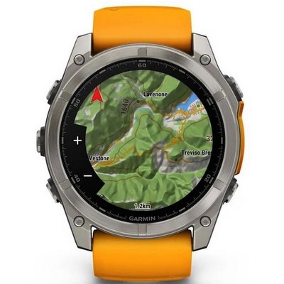 Garmin Fenix 8 51mm Amoled Sapphire Carbon Gray DLC Titanium with Spark Orange Silicone (010-02905-11) - фото 81842