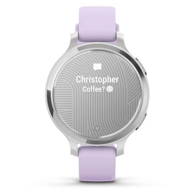 Garmin LILY 2 Active Silver with Purple Jasmine Silicone Band (010-02891-01) - фото 81926