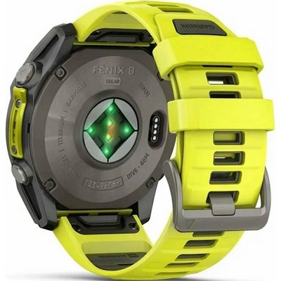 Garmin Fenix 8 51mm Solar Sapphire Titanium with Yellow Graphite Silicone (010-02907-20) - фото 82260