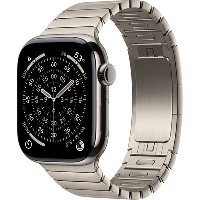 Apple Watch Series 11, 42 mm, Natural Titanium Link Bracelet - фото 83397