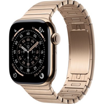Apple Watch Series 11, 42 mm, Gold Titanium Link Bracelet - фото 83400