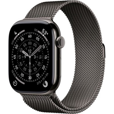 Apple Watch Series 11, 46 mm, S-M/M-L Slate Titanium Milanese Loop - фото 83412 Apple Watch Series 11, 46 mm, S-M/M-L Slate Titanium Milanese Loop - фото 83412
