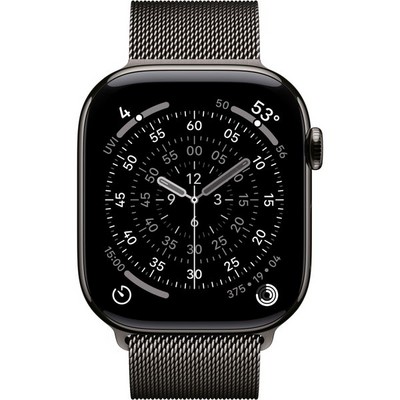 Apple Watch Series 11, 46 mm, S-M/M-L Slate Titanium Milanese Loop - фото 83413 Apple Watch Series 11, 46 mm, S-M/M-L Slate Titanium Milanese Loop - фото 83413