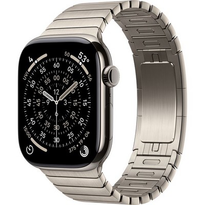 Apple Watch Series 11, 46 mm, Natural Titanium Link Bracelet - фото 83415