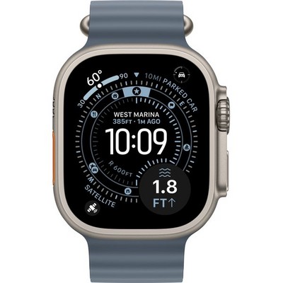 Apple Watch Ultra 3, 49 mm, Natural Ocean Band Anchor Blue - фото 83590
