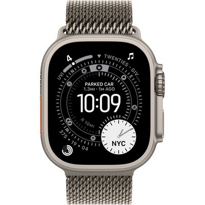 Apple Watch Ultra 3, 49 mm, S/M/L Natural Titanium Milanese Loop - фото 83595 Apple Watch Ultra 3, 49 mm, S/M/L Natural Titanium Milanese Loop - фото 83595