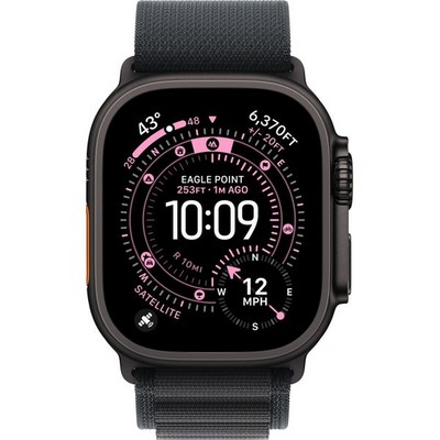 Apple Watch Ultra 3, 49 mm, Black S/M/L Alpine Loop Black - фото 83604