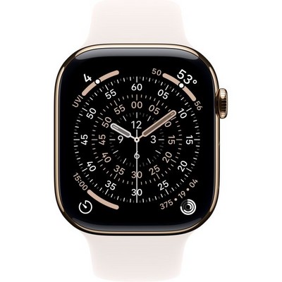 Apple Watch Series 11, 46 mm, Gold Titanium Light Blush Sport Band SM/ML - фото 84286 Apple Watch Series 11, 46 mm, Gold Titanium Light Blush Sport Band SM/ML - фото 84286