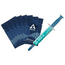 Термопаста Arctic Cooling Thermal Compound MX-6 4 грамм c 6шт MX Cleaner (ACTCP00084A)