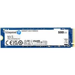Накопитель SSD M.2 2280 PCIe NVMe 4.0 x4 500Гб Kingston NV3 ( SNV3S/500G )