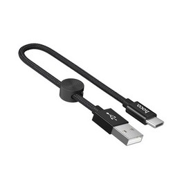 Дата-кабель USB Hoco X35 Premium charging data cable for Type-C (0.25м) (3.0A) Черный