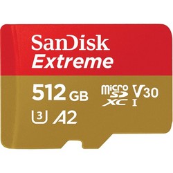 Флэш-карта MicroSDXC Sandisk Extreme 512Gb High speed 190/130