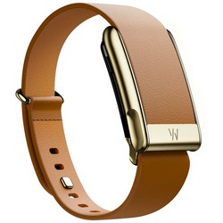 Кожаный люксовый ремешок Whoop LeatherLuxe Tapered MG Camel with Gold