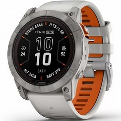 Garmin Fenix 7X Pro Sapphire Solar Titanium wt Fog Gray Band (010-02778-14)