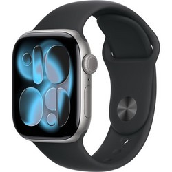Apple Watch Series 11, 42 mm, Space Gray Aluminium Black Sport Band SM/ML Apple Watch Series 11, 42 mm, Space Gray Aluminium Black Sport Band SM/ML