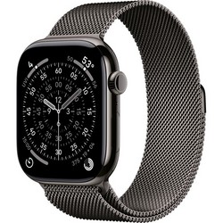 Apple Watch Series 11, 46 mm, S-M/M-L Slate Titanium Milanese Loop Apple Watch Series 11, 46 mm, S-M/M-L Slate Titanium Milanese Loop