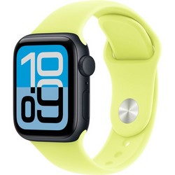 Apple Watch SE 3, 40 mm, Midnight Aluminium Neon Yellow Sport Band