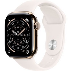 Apple Watch Series 11, 42 mm, Gold Titanium Light Blush Sport Band SM/ML Apple Watch Series 11, 42 mm, Gold Titanium Light Blush Sport Band SM/ML