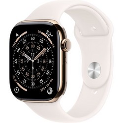 Apple Watch Series 11, 46 mm, Gold Titanium Light Blush Sport Band SM/ML Apple Watch Series 11, 46 mm, Gold Titanium Light Blush Sport Band SM/ML