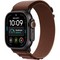Apple Watch Ultra 4 49mm GPS + Cellular Black Titanium Case with Burgundy Alpine Loop S/M/L - фото 105320