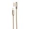 Дата-кабель USB Remax Emperor Series Cable (RC-054i) LIGHTNING 2.1A круглый (1.0 м) Золотистый - фото 55896