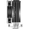 Устройство охлаждения (кулер) ID-COOLING SE-214-XT Basic Black S1155/1156/1150/1151/1200/1700/AM4/AM5 - фото 109604