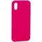 Накладка силиконовая MItrifON для iPhone XS/ X (5.8") без логотипа Bright pink Ярко-розовый №47 - фото 39206