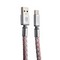 Дата-кабель-брелок USB COTECi M33 FASHION series MicroUSB Keychain Cable CS2146-WP (0.25m) white/ pink - фото 53050