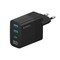 Адаптер питания Deppa PD Wall charger 3.0А QC 3.0 D-11395 (2USB A + Type-C) 30W дисплей Черный - фото 53142