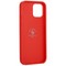 Накладка кожаная Club Knight Series для iPhone 12/ 12 Pro (6.1") Красная - фото 53609