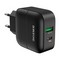 Адаптер питания BOROFONE BA46A Premium PD+QC 3.0 fast Charger (USB: 5V max 3.0A/ 18Вт) Черный - фото 53991