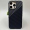 Чехол-накладка карбоновая PM для iPhone 13 Pro Max (6.7") Серо-черный - фото 63583