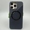 Чехол-накладка карбоновая PM Berlia magnetic для iPhone 13 Pro Max (6.7") Серо-черный - фото 63584