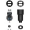 Автомобильное зарядное устройство Xiaomi Car Charger Roidmi 3S + FM 2USB 3.4A Black - фото 76199
