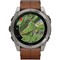 Garmin Fenix 8 51mm Amoled Sapphire Bare Titanium Black with Chestnut Leather Band + Black Silicone Band (010-02905-40) - фото 81828